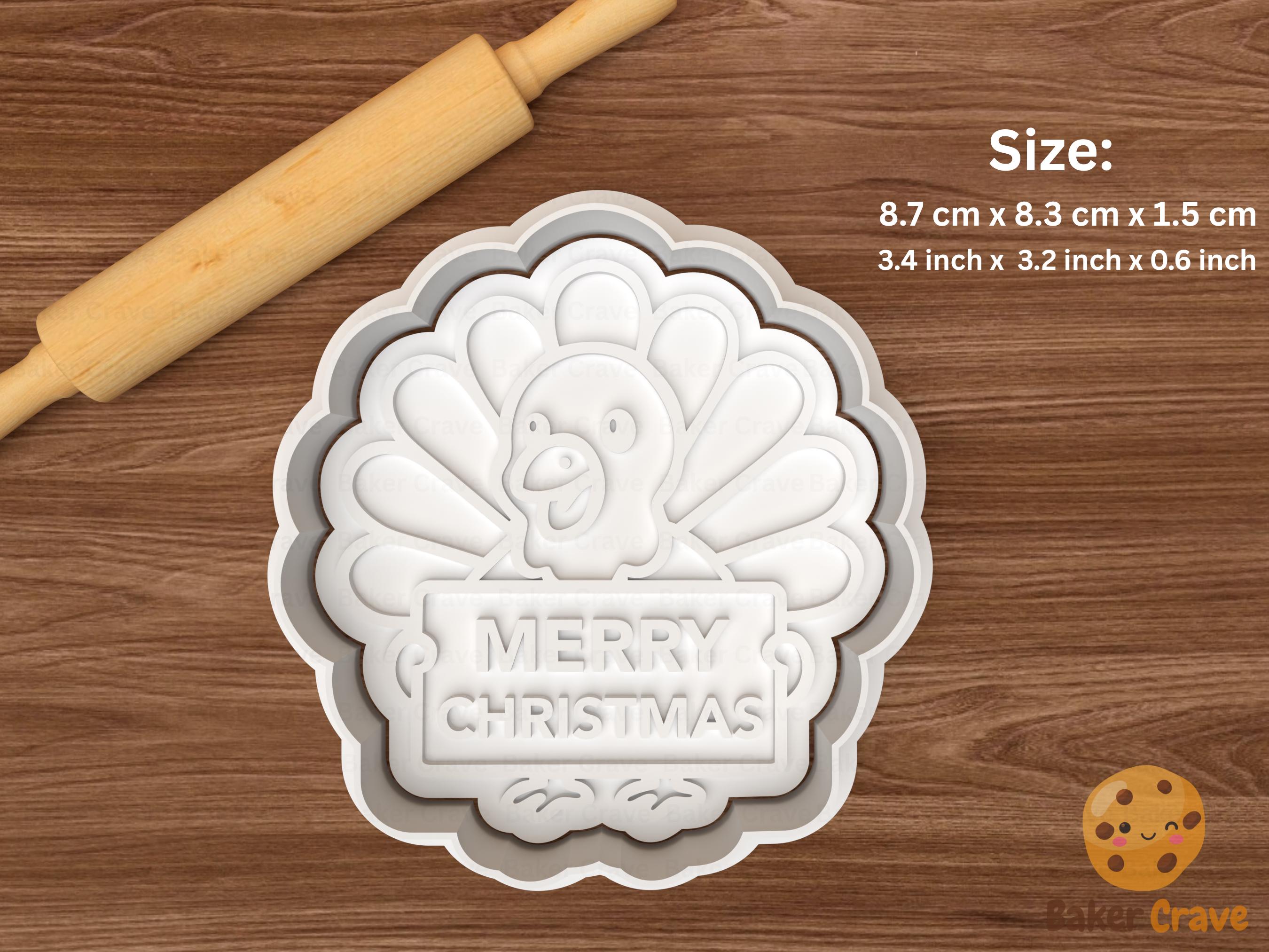 Christmas Turkey Cookie Cutter Set STL File