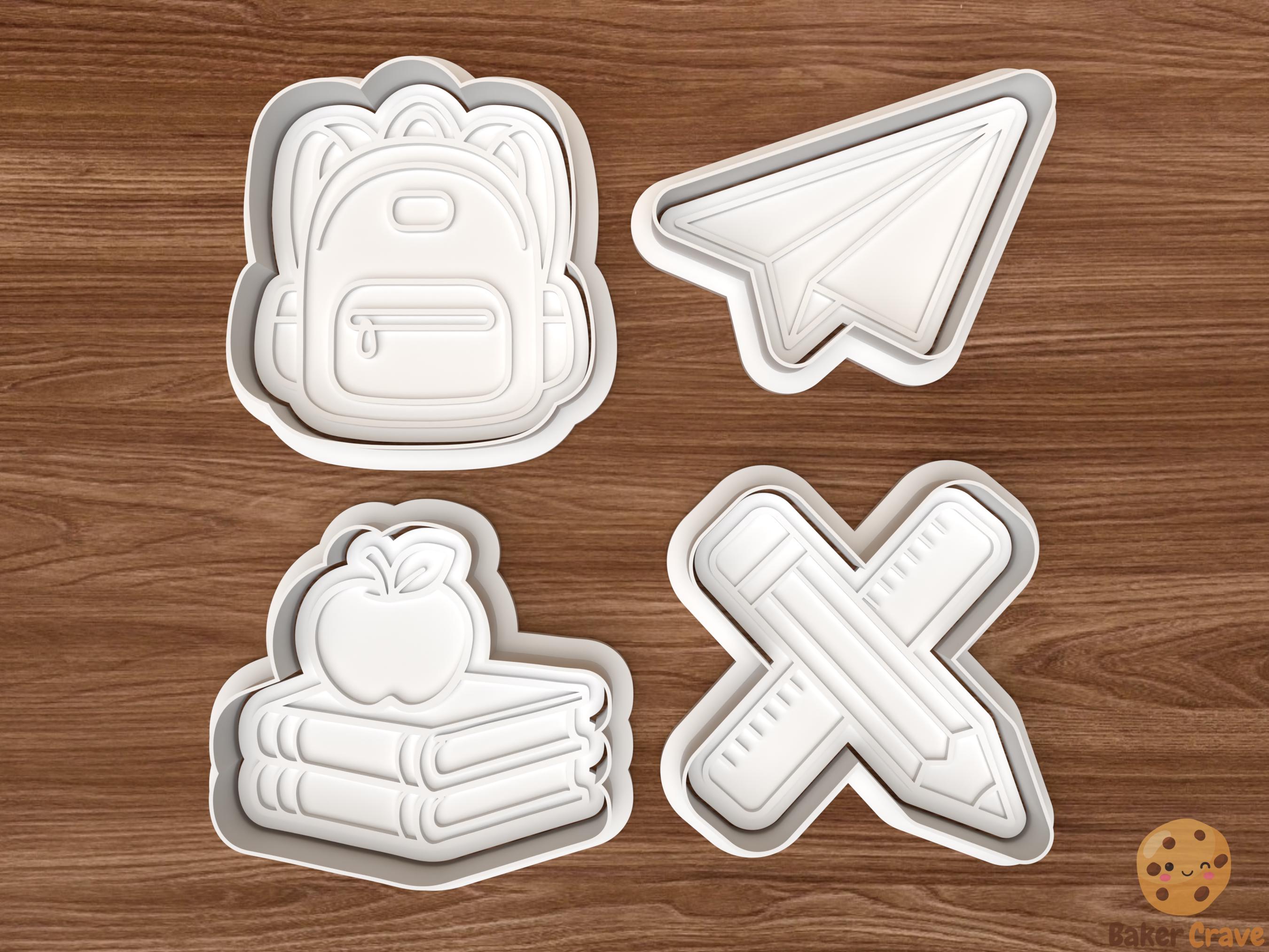 School Cookie Cutter Set STL File