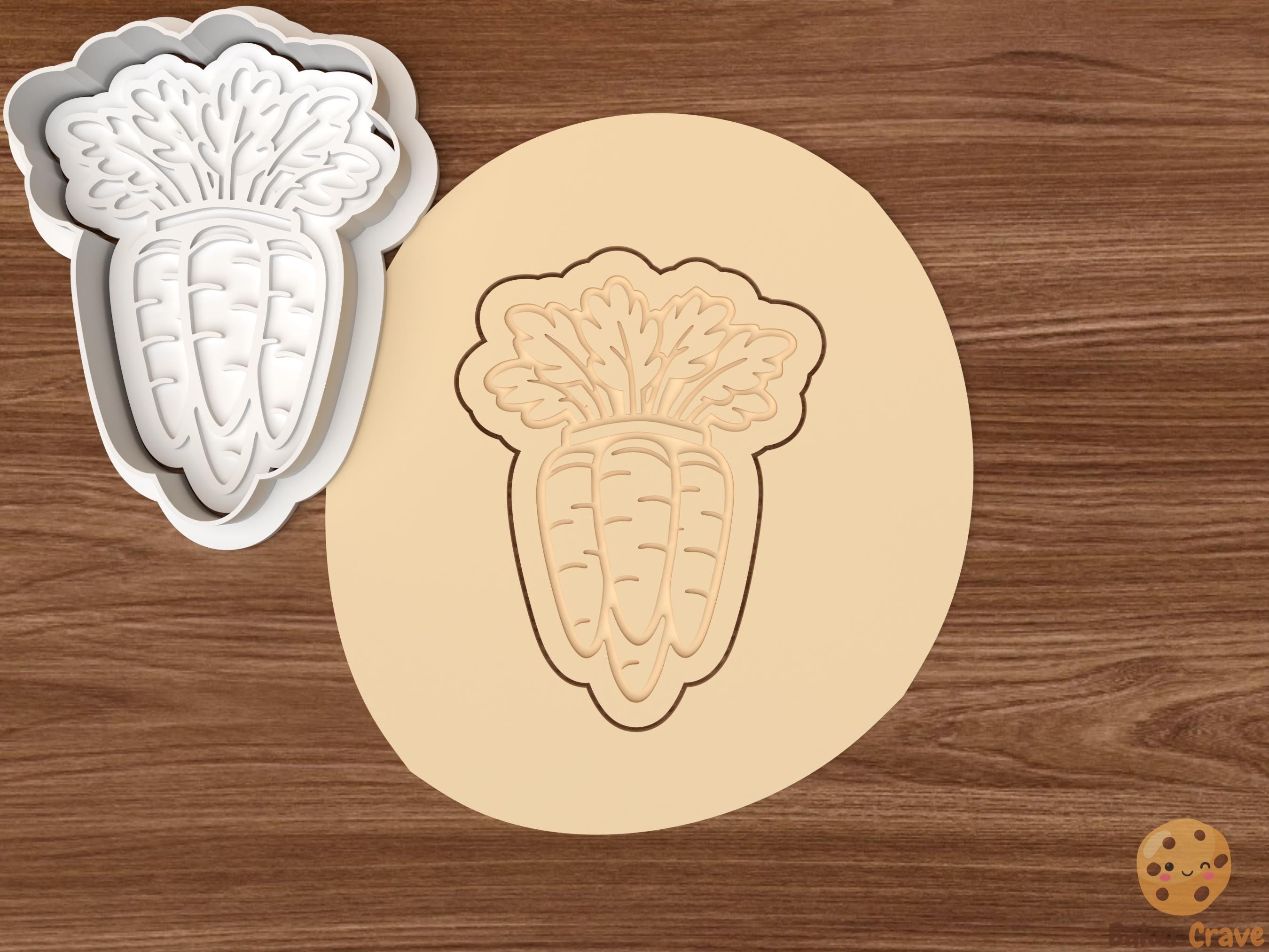 Easter Carrot Cookie Cutter Set STL File