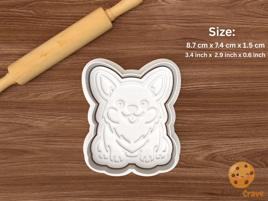 Corgi Dog Cookie Cutter Set STL File