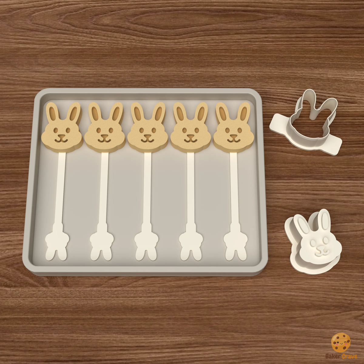 Easter Bunny Cake Pop Mold STL File