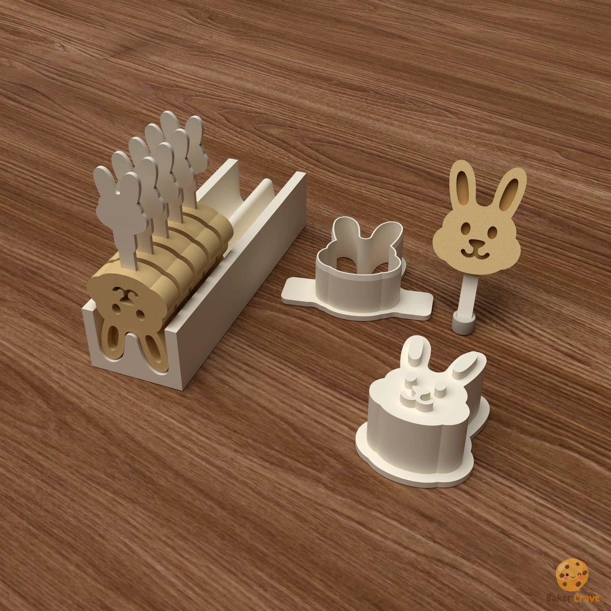 Easter Bunny Cake Pop Mold STL File