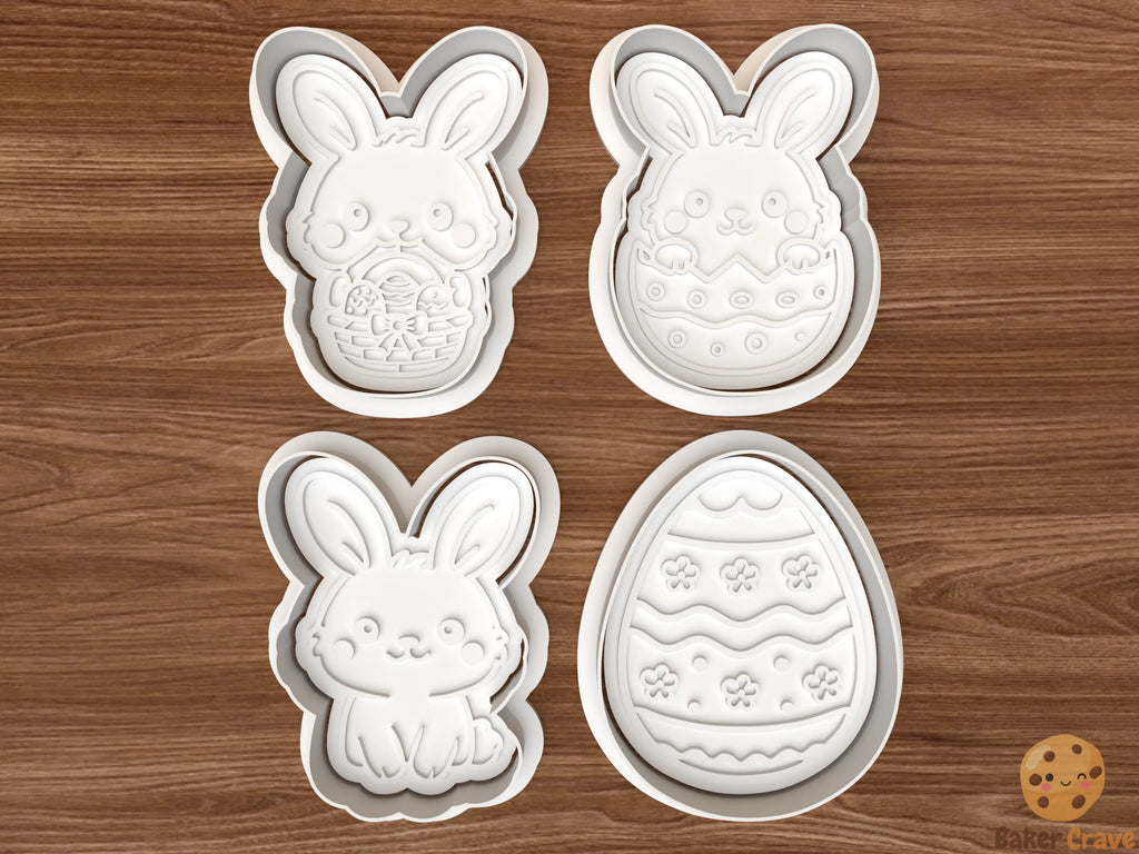 Easter Cookie Cutter Set STL File - easter1