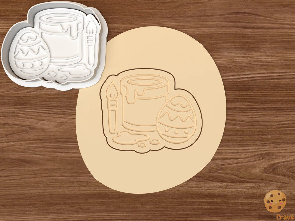 Easter Painting Cookie Cutter Set STL File - easter2
