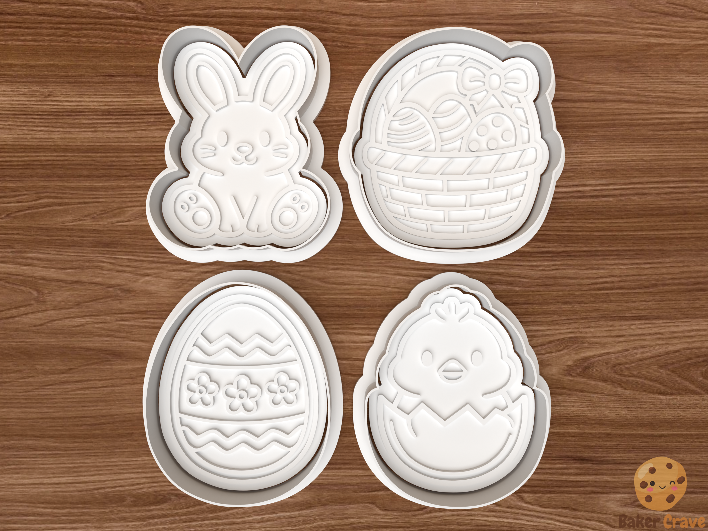 Easter set Cookie Cutter Set STL File - easter1