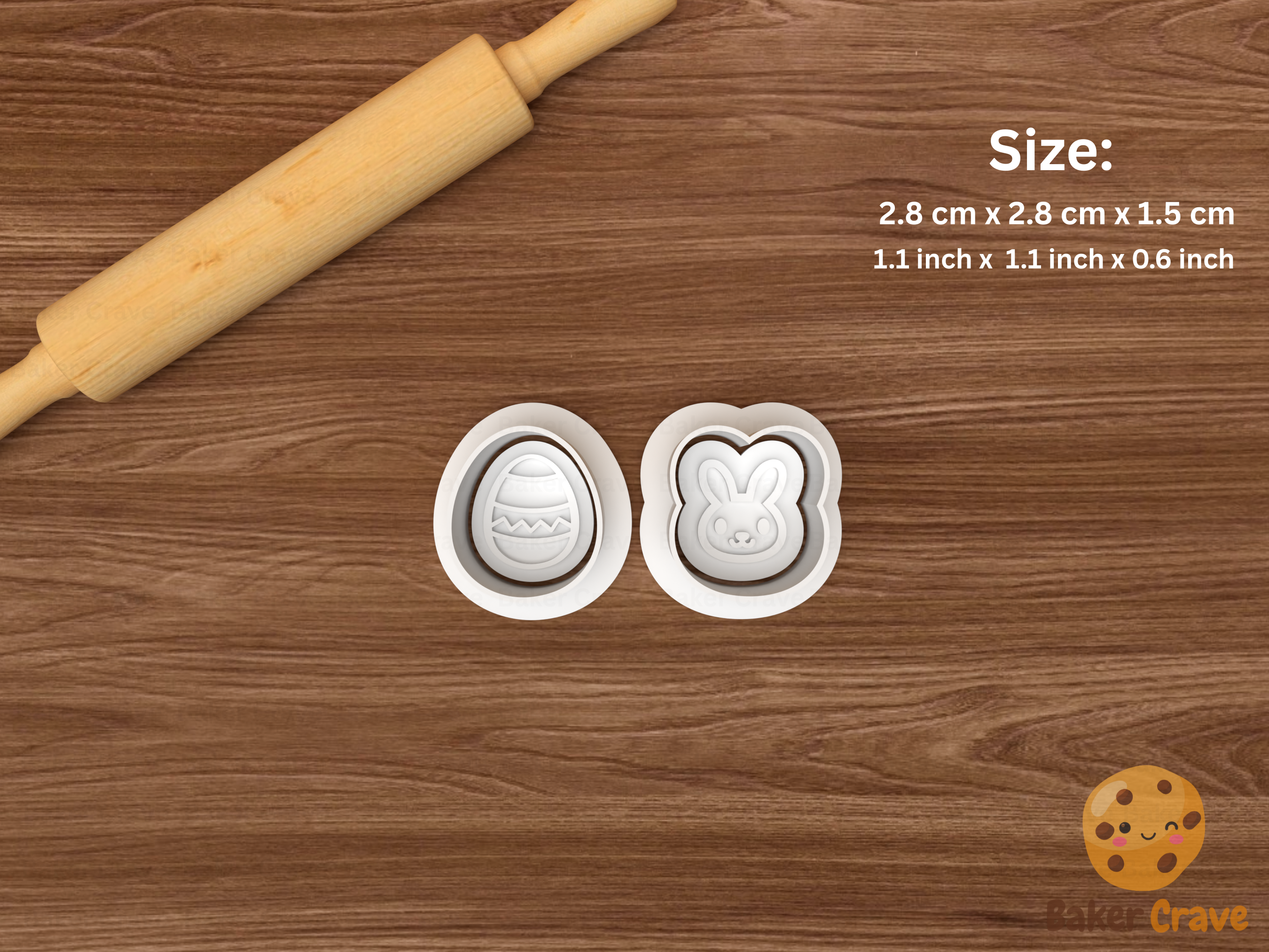 Easter tic tac toe Cookie Cutter Set STL File - easter4