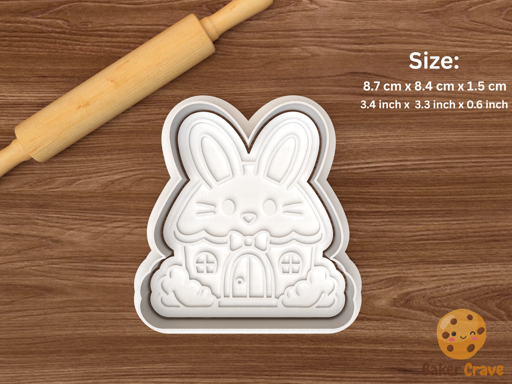 Easter Houses Cookie Cutter Set STL File - easter9