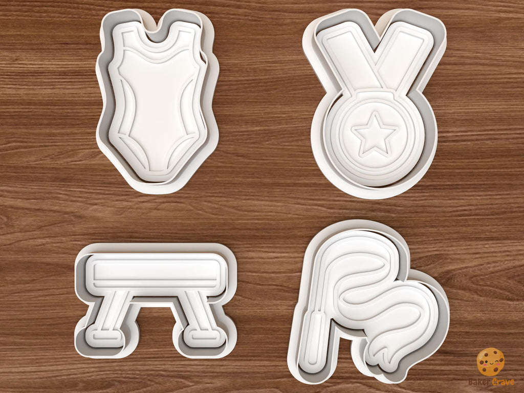 Gymnastics Cookie Cutter Set STL File