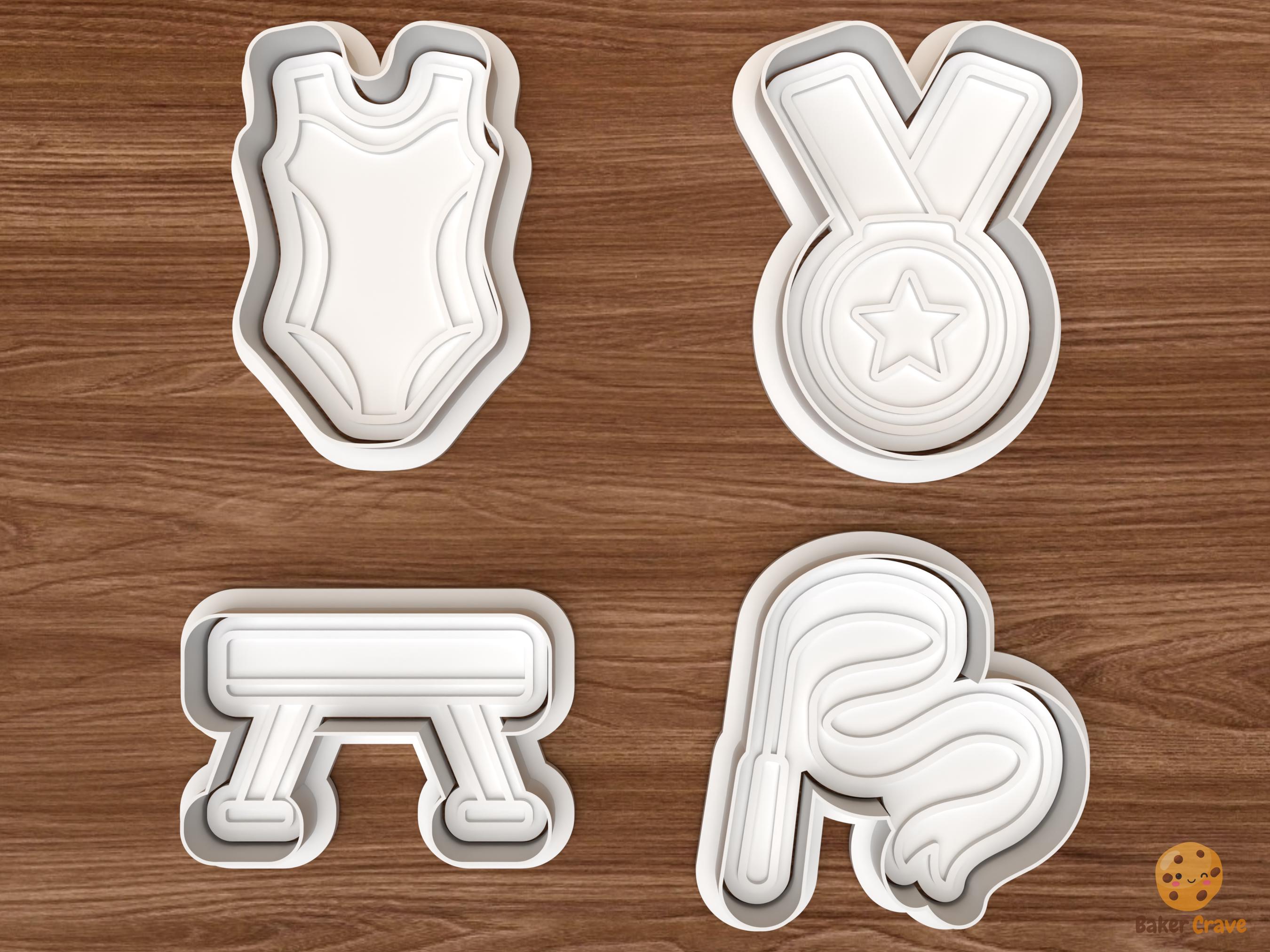 Gymnastics Cookie Cutter Set STL File