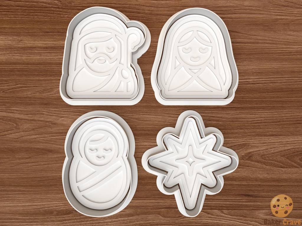 Nativity Cookie Cutter Set STL File