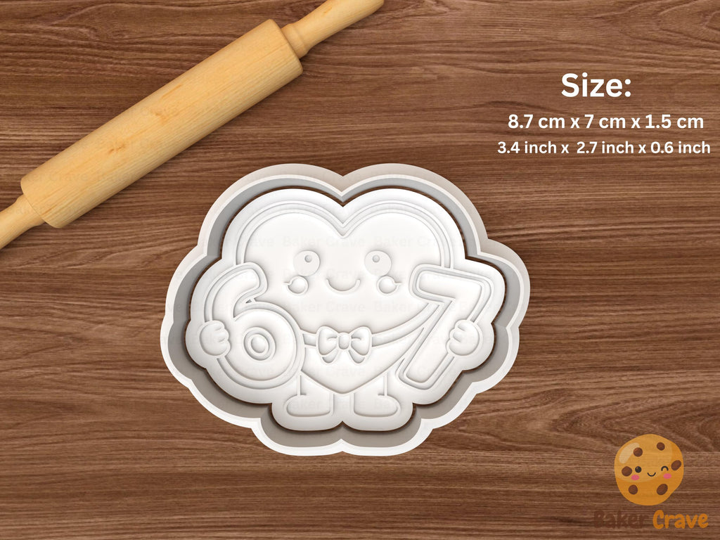 Cute 6 7 Valentine Characters Cookie Cutter Set STL File