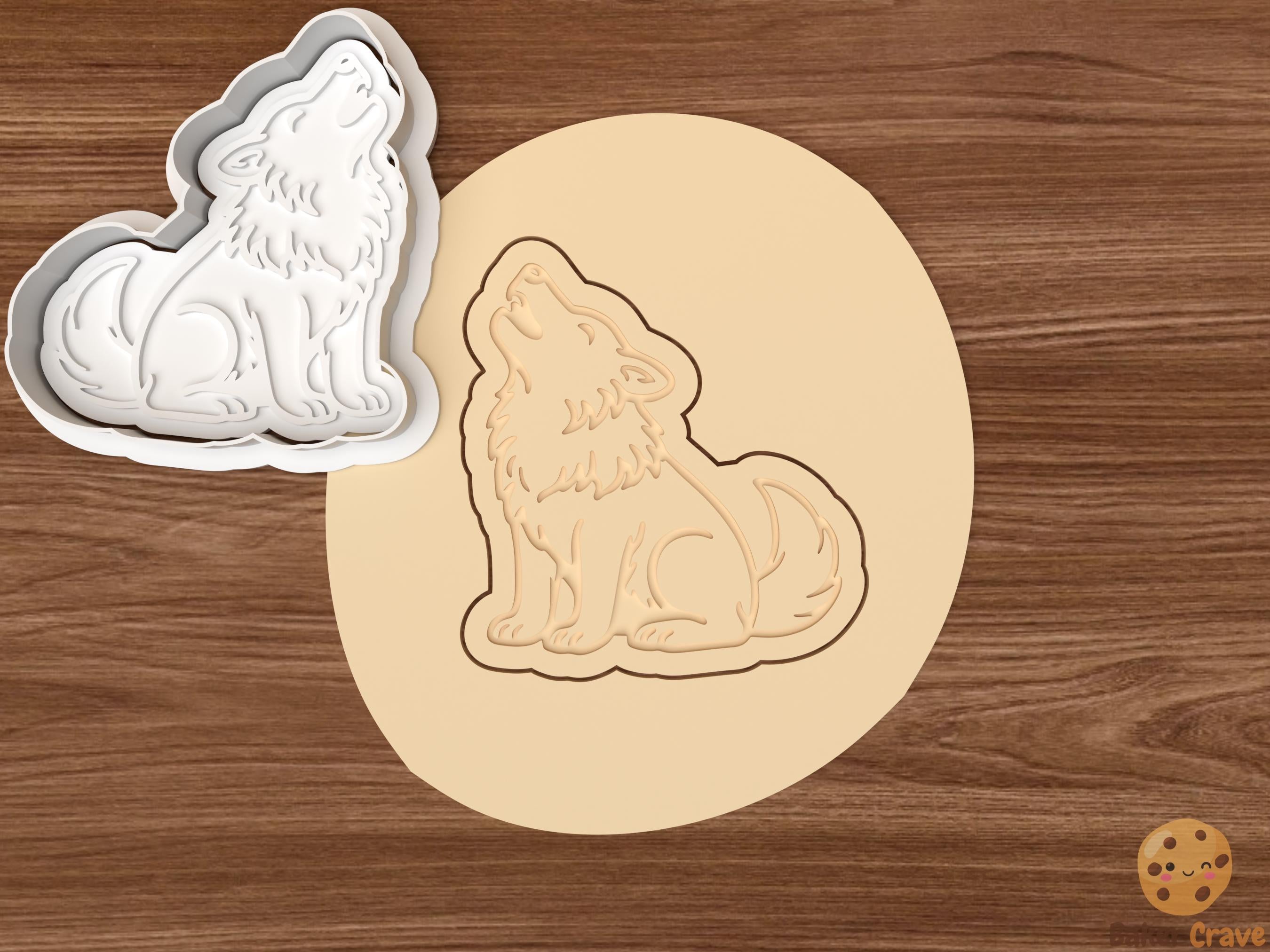 Wolf Cookie Cutter Set STL File