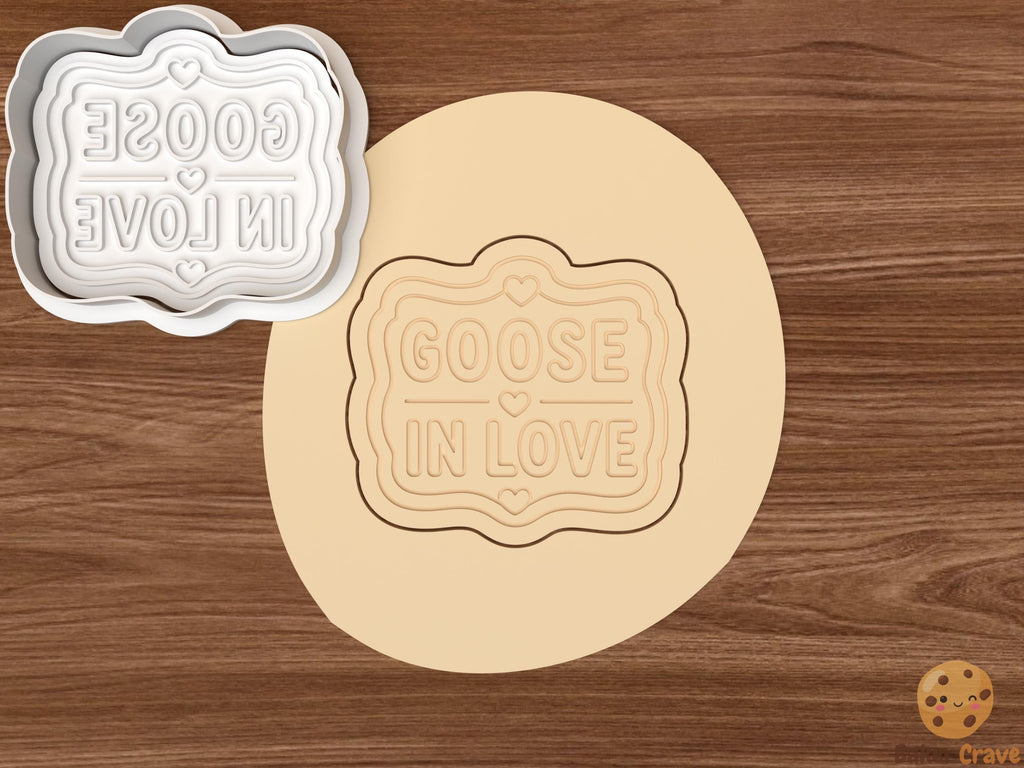 Goose in Love Cookie Cutter Set STL File
