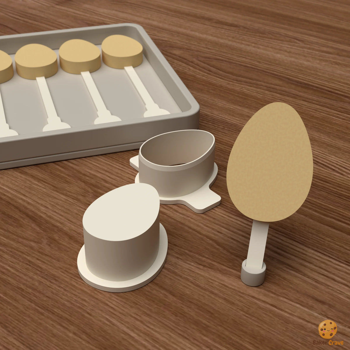 Egg Cake Pop Mold STL File