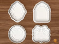 Elegant Frame Cookie Cutter Set STL File - 01 set main
