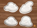 Elegant Women’s Hat Cookie Cutter Set STL File - 01 set main