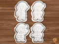 Christmas Elf Cookie Cutter Set STL File - elf1