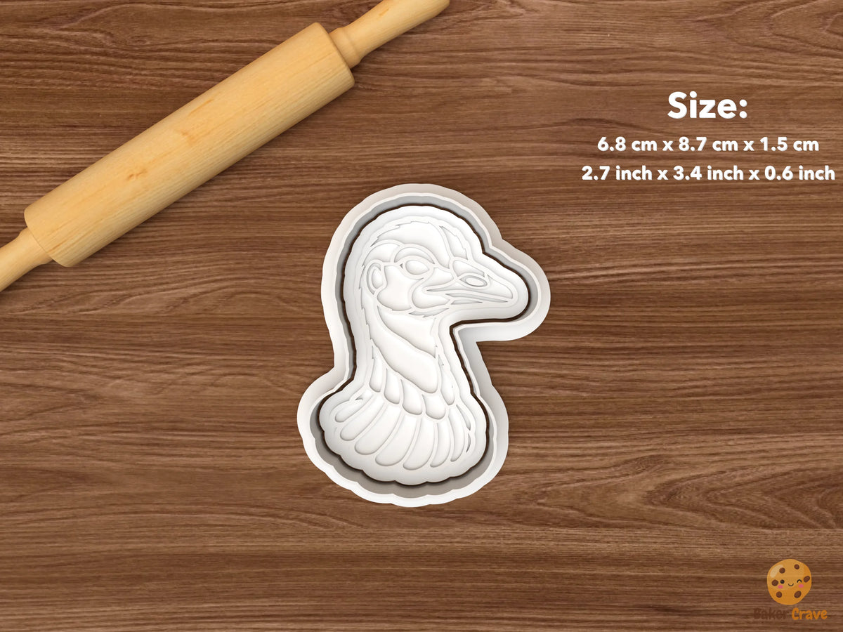 Emu Cookie Cutter Set - single emu head
