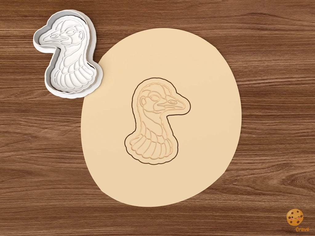Emu Cookie Cutter Set STL File - dough emu head