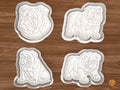 English Bulldog Cookie Cutter Set STL File - 01 set main