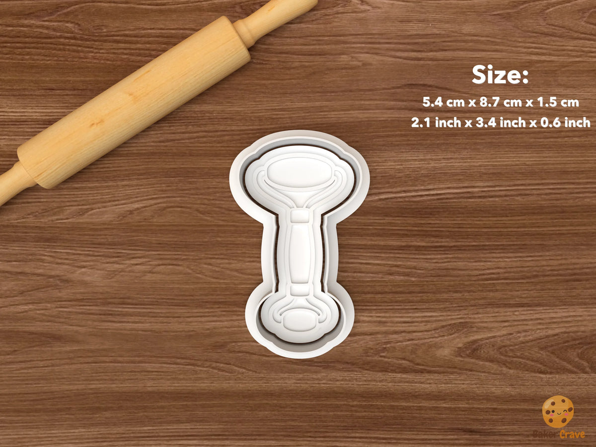 Esthetician Facial Cookie Cutter Set - single facial roller
