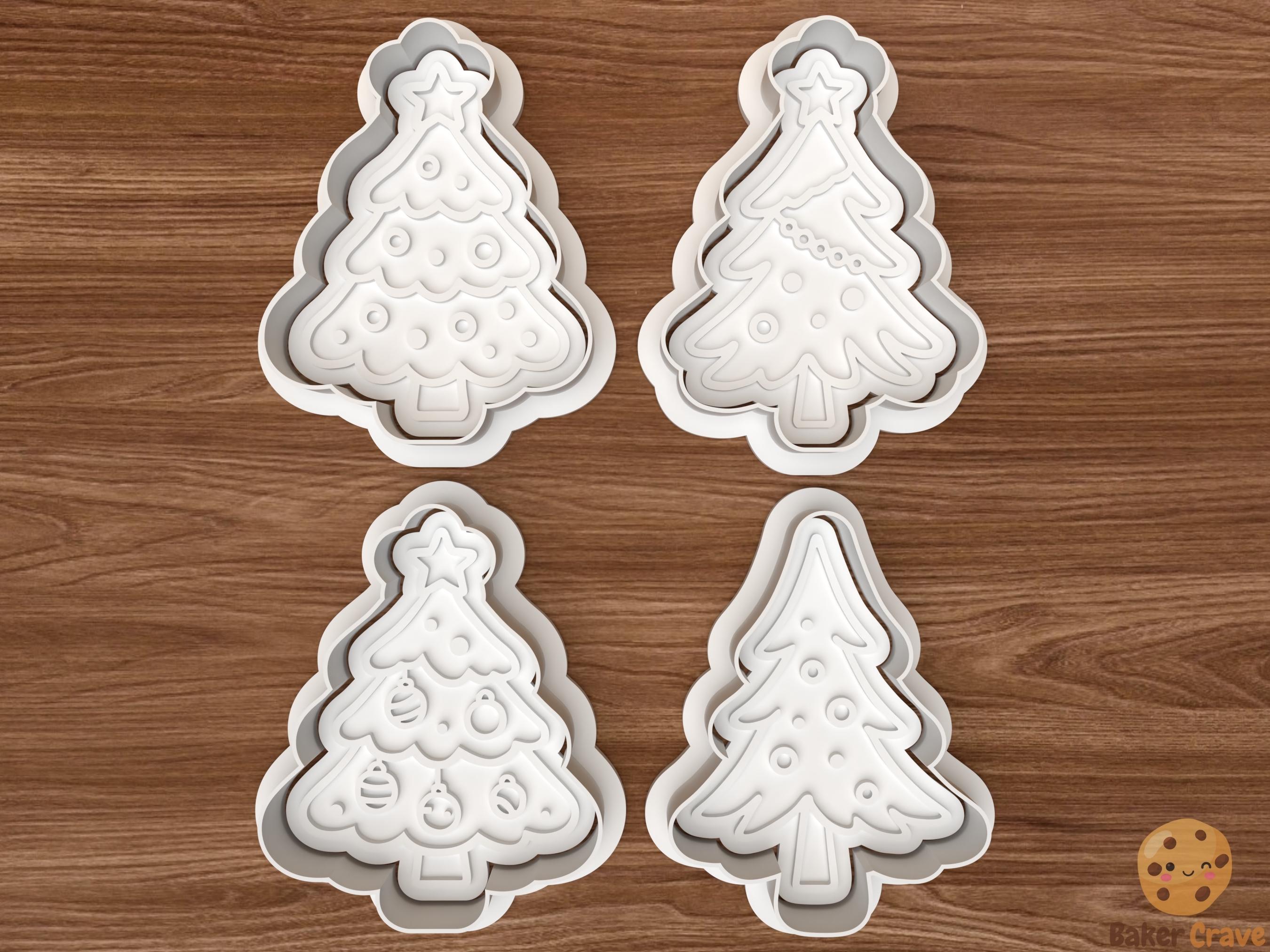 Christmas Tree Cookie Cutter Set STL File