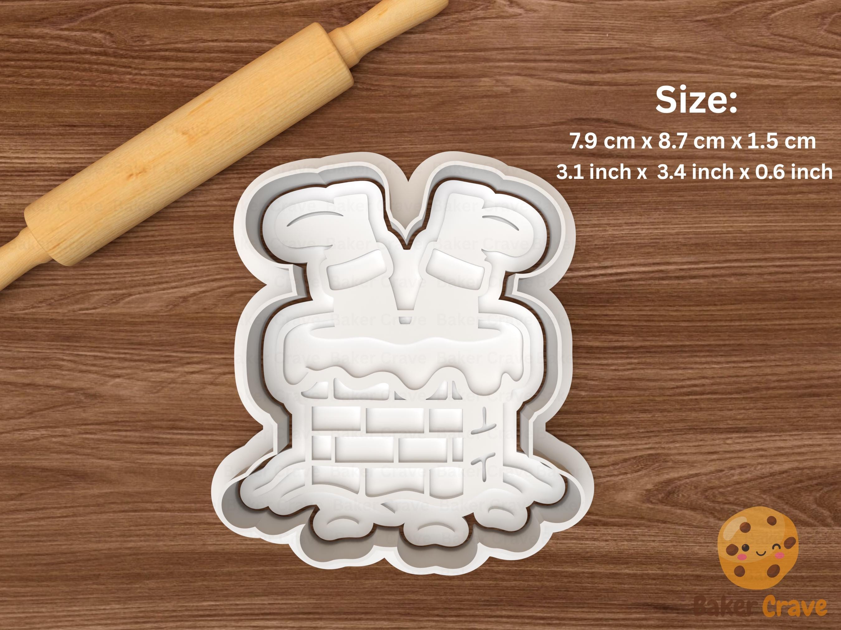 Reindeer & Santa Cookie Cutter Set STL File
