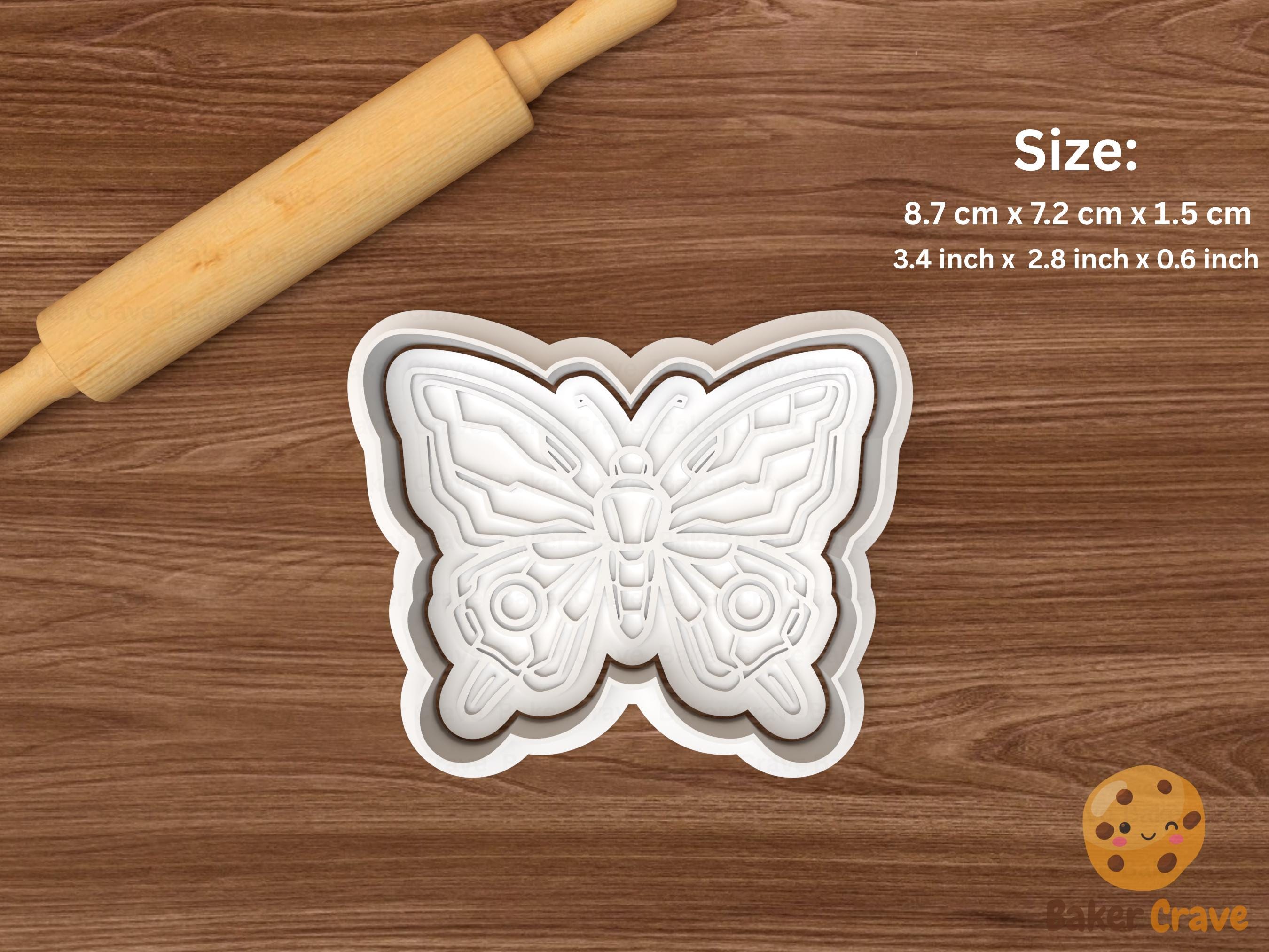 Mechanical Butterfly Cookie Cutter Set STL File