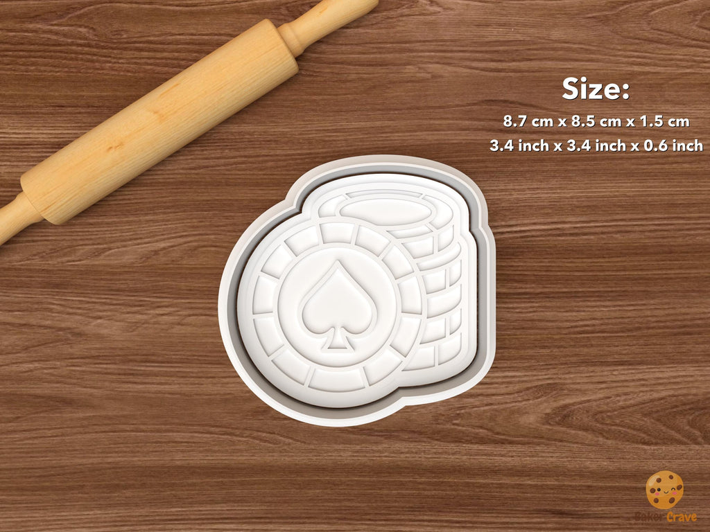 Casino Poker Cookie Cutter Set STL File