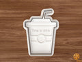 Drink Cup with Straw Cookie Cutter STL File