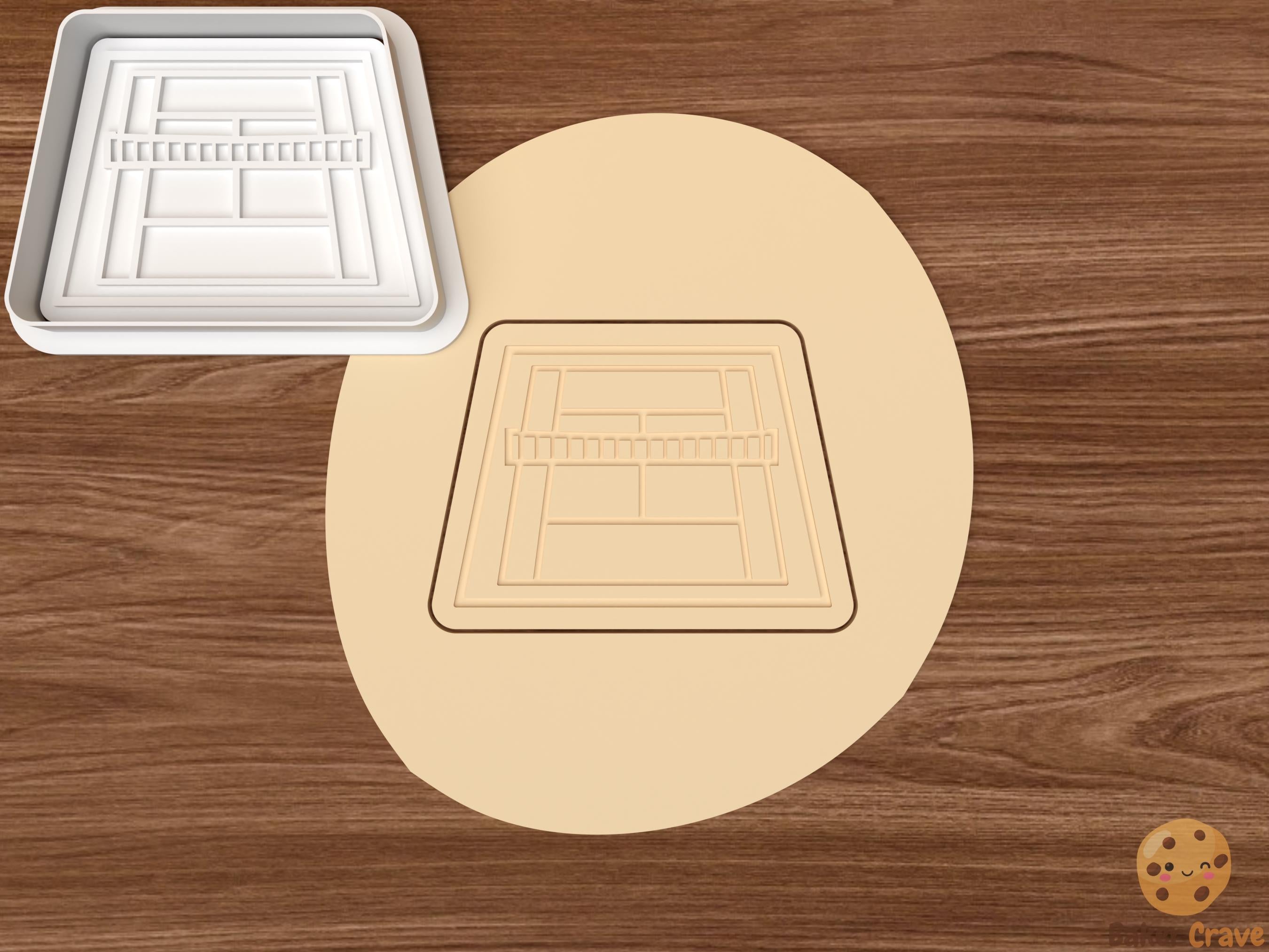 Tennis Cookie Cutter Set STL File