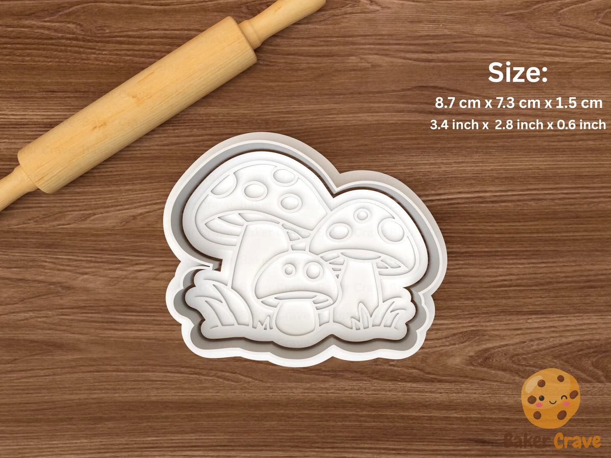 Fairy Mushroom Cookie Cutter Set - fairy9