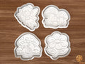 Fairy Mushroom Cookie Cutter Set STL File - fairy1