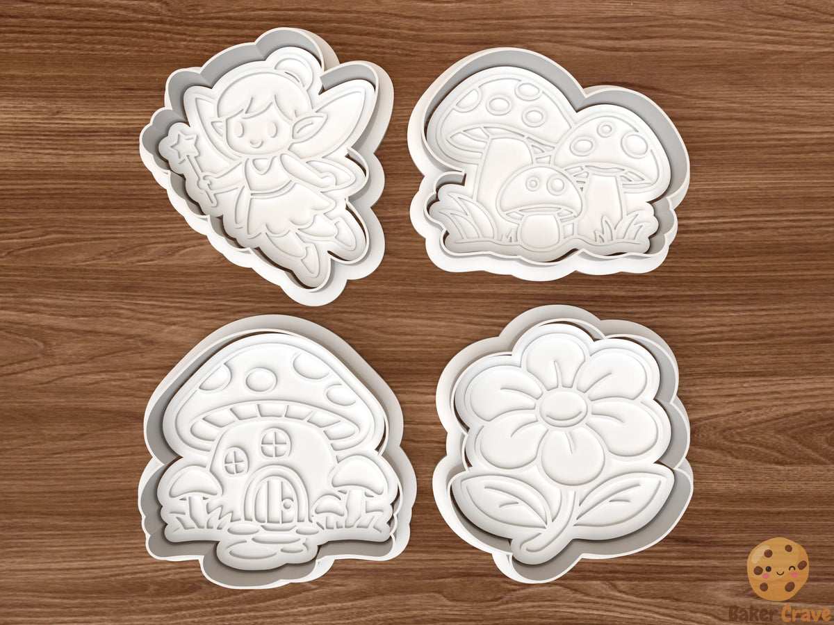 Fairy Mushroom Cookie Cutter Set - fairy1