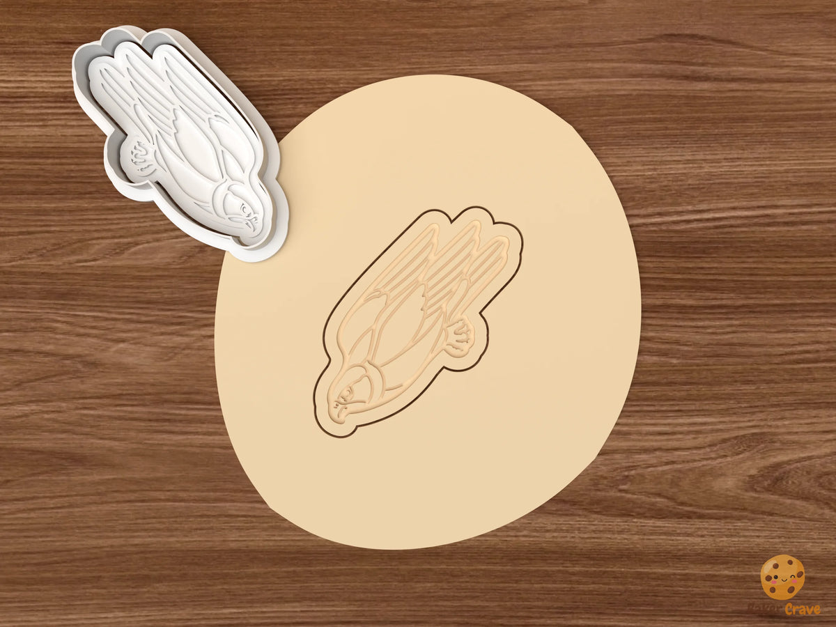 Falcon Cookie Cutter Set STL File - dough diving falcon