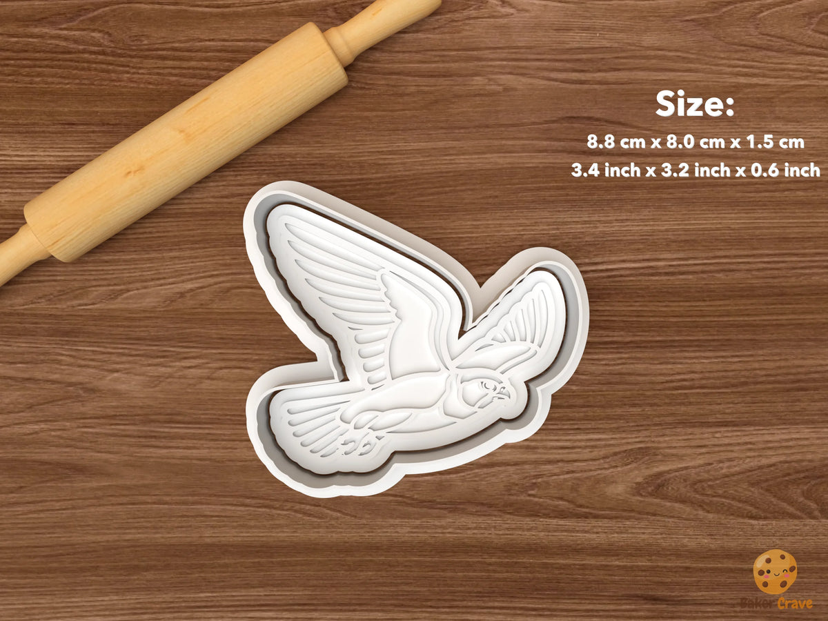 Falcon Cookie Cutter Set STL File - single flying falcon