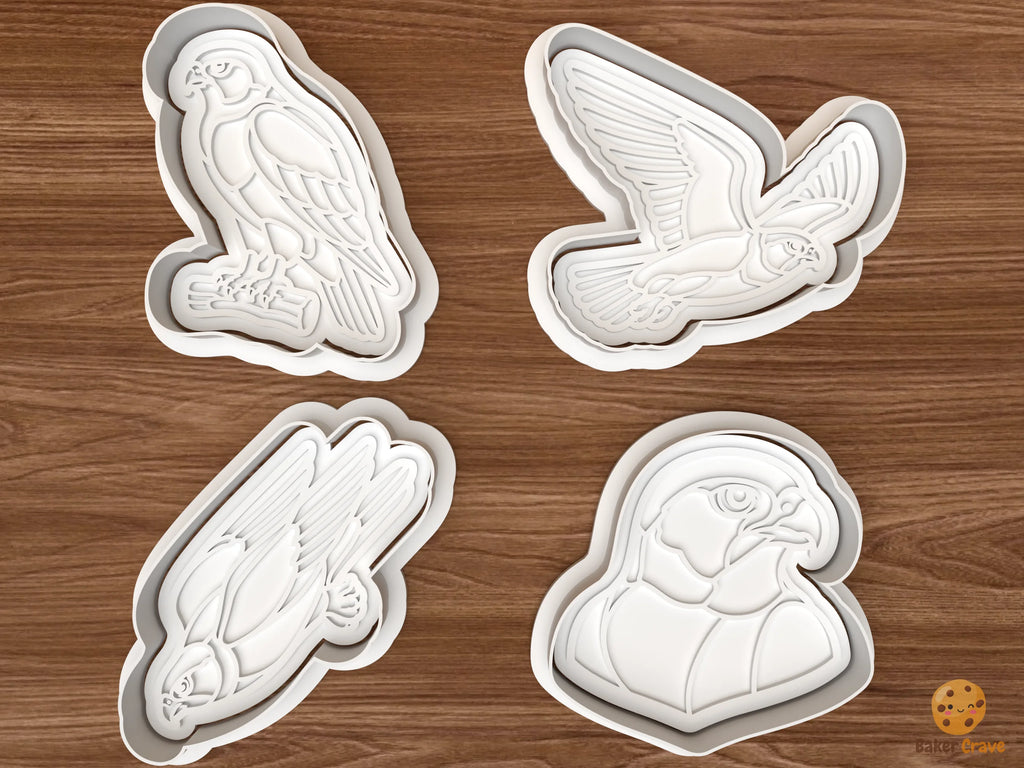 Falcon Cookie Cutter Set STL File - 01 set main