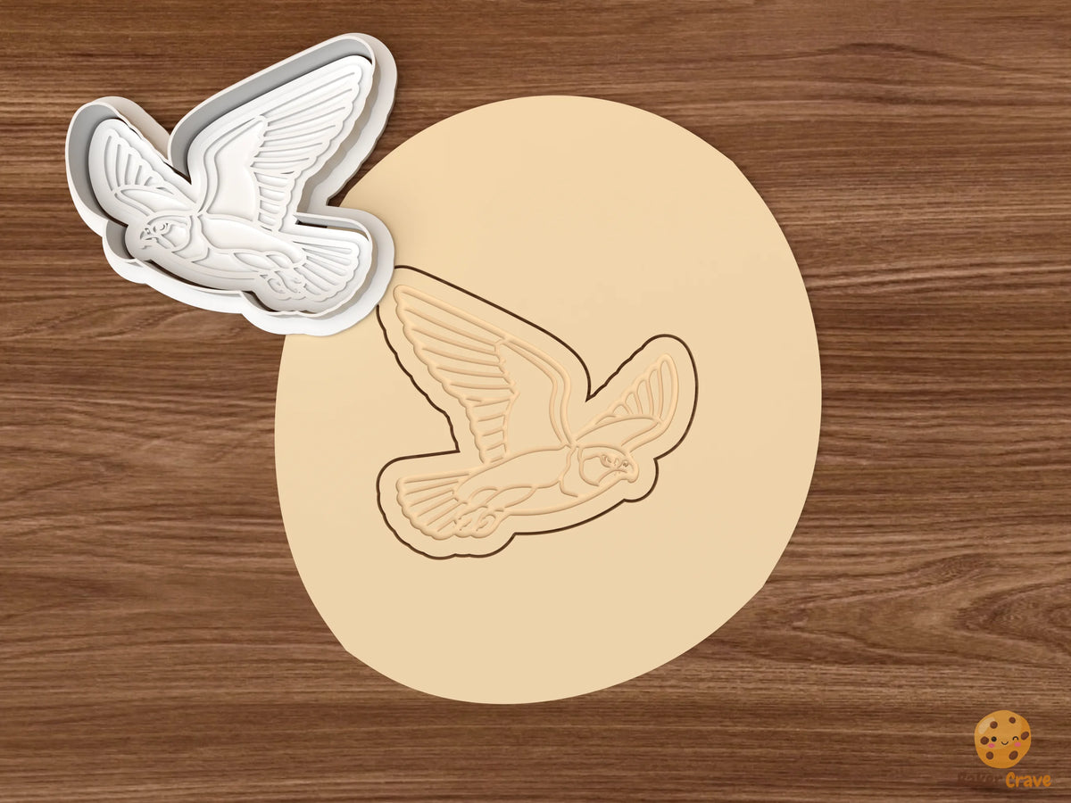 Falcon Cookie Cutter Set STL File - dough flying falcon