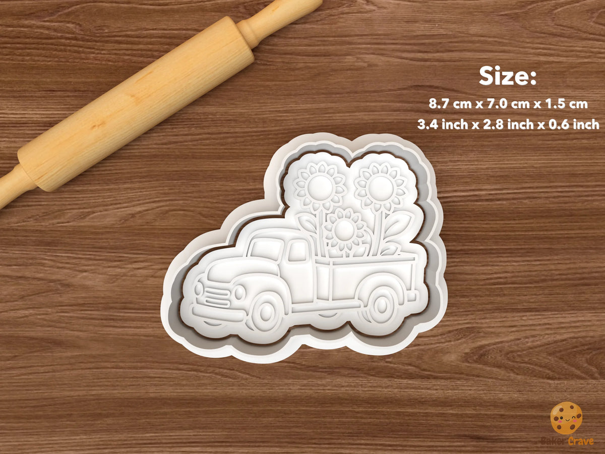 Fall Farm Truck Cookie Cutter Set STL File