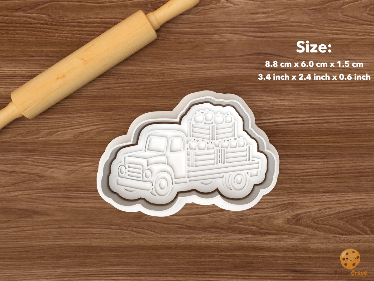 Fall Farm Truck Cookie Cutter Set STL File