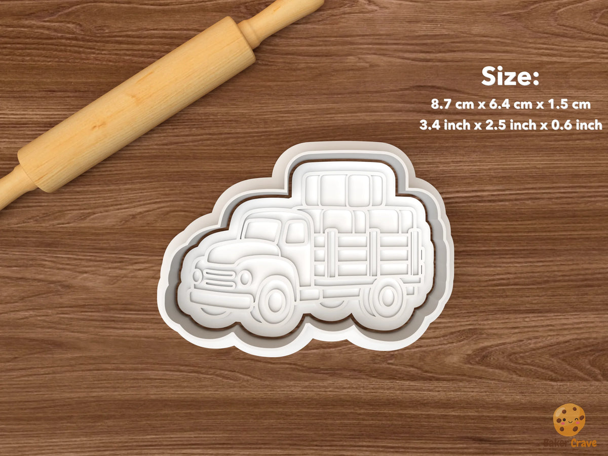 Fall Farm Truck Cookie Cutter Set STL File