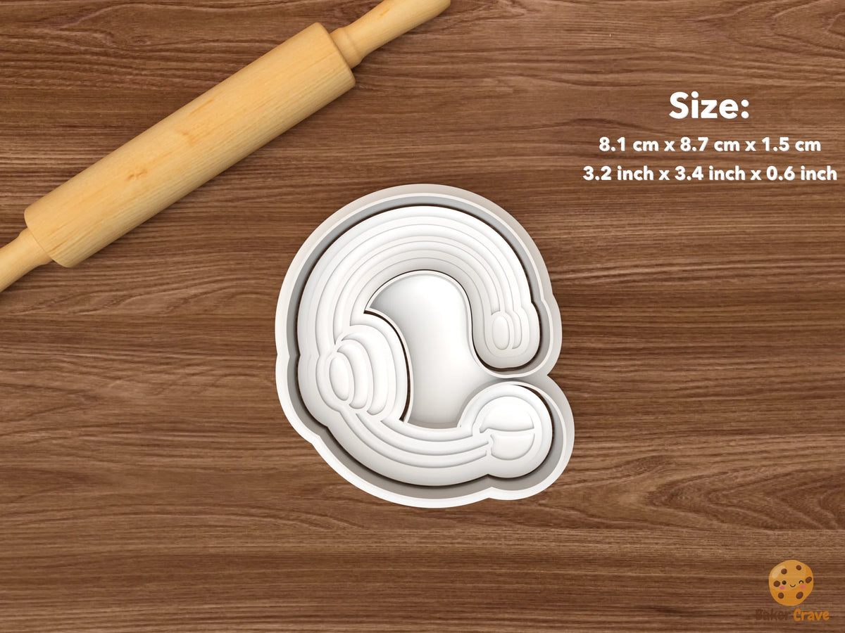 Fan Concert Love Cookie Cutter Set STL File - single headset microphone