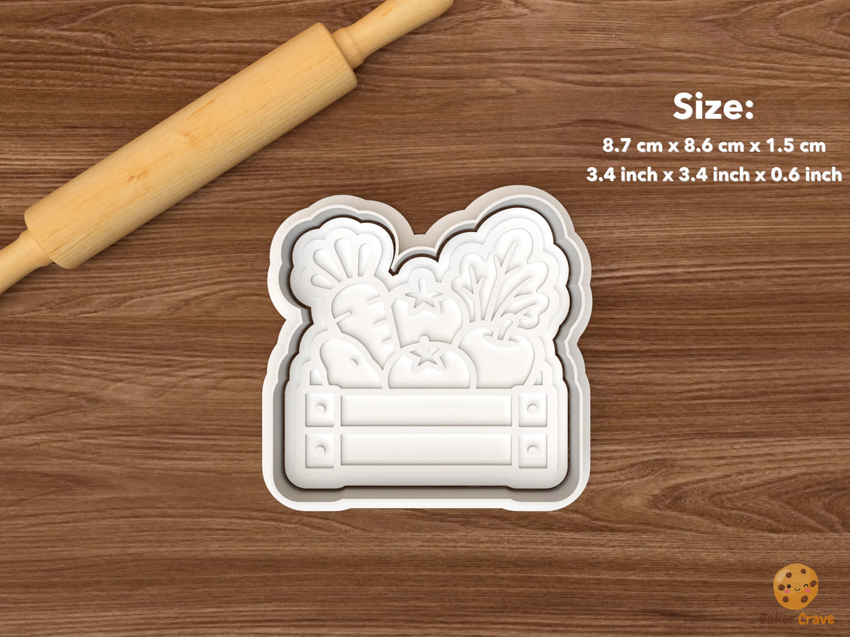 Farm to Table Cookie Cutter Set - single produce crate