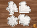 Ice Skating Winter Cookie Cutter Set STL File