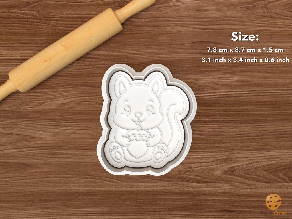 Squirrel Cookie Cutter Set STL File