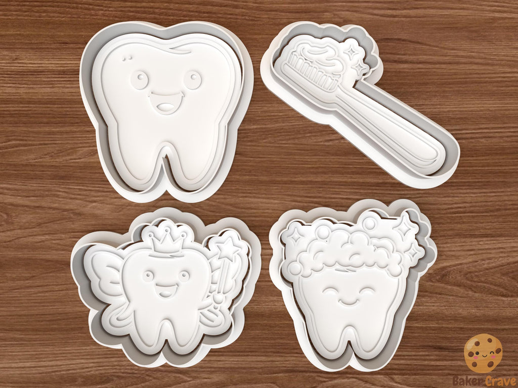 Tooth Cookie Cutter Set STL File