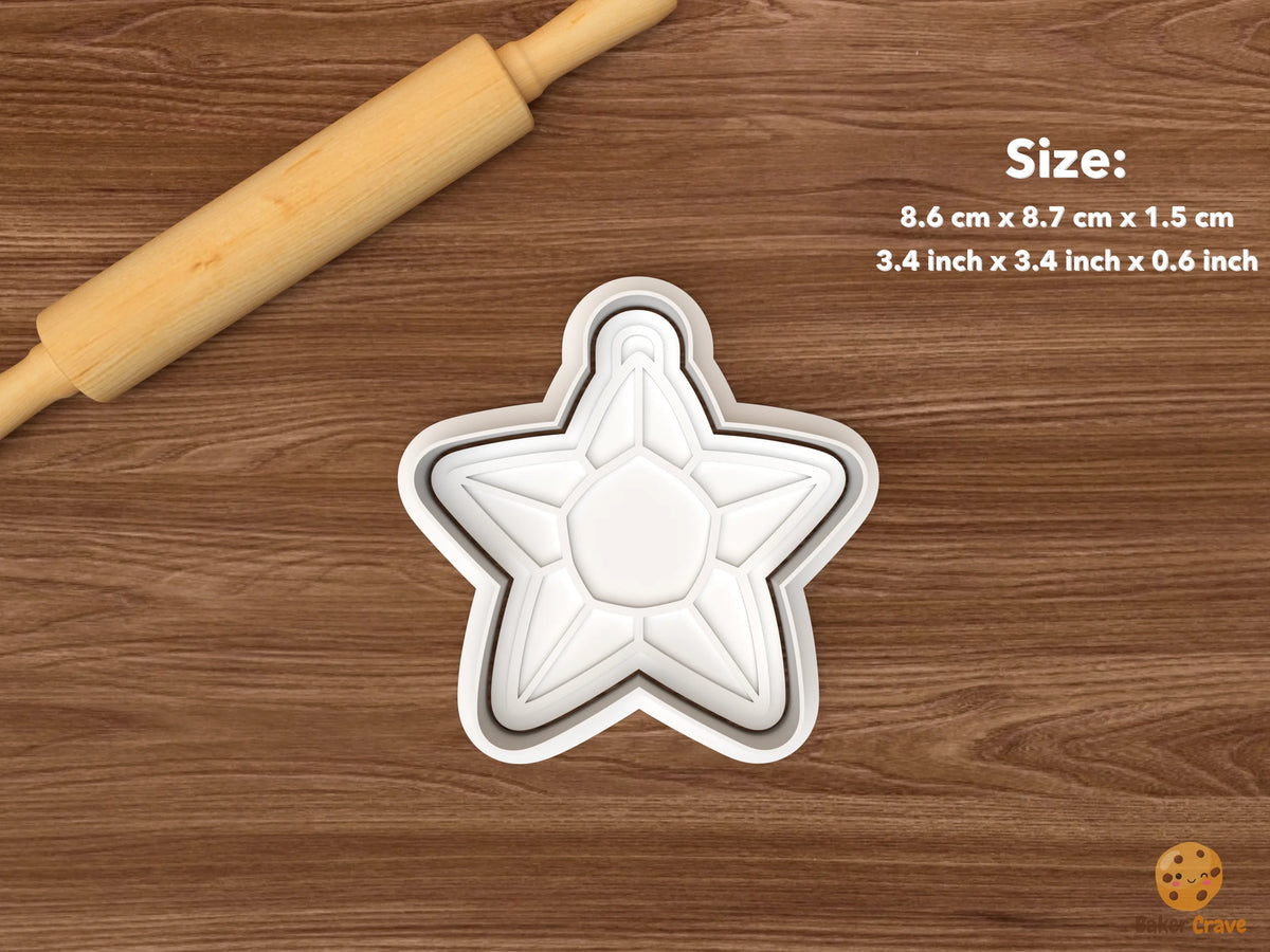 Filipino Parol Christmas Cookie Cutter Set STL File - single five point star parol