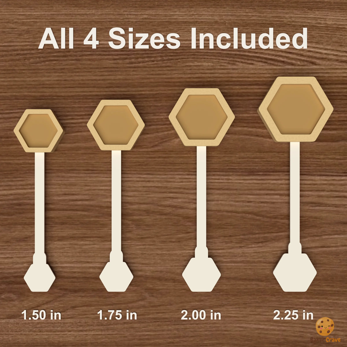Filled Hexagon Cake Pop Mold STL File