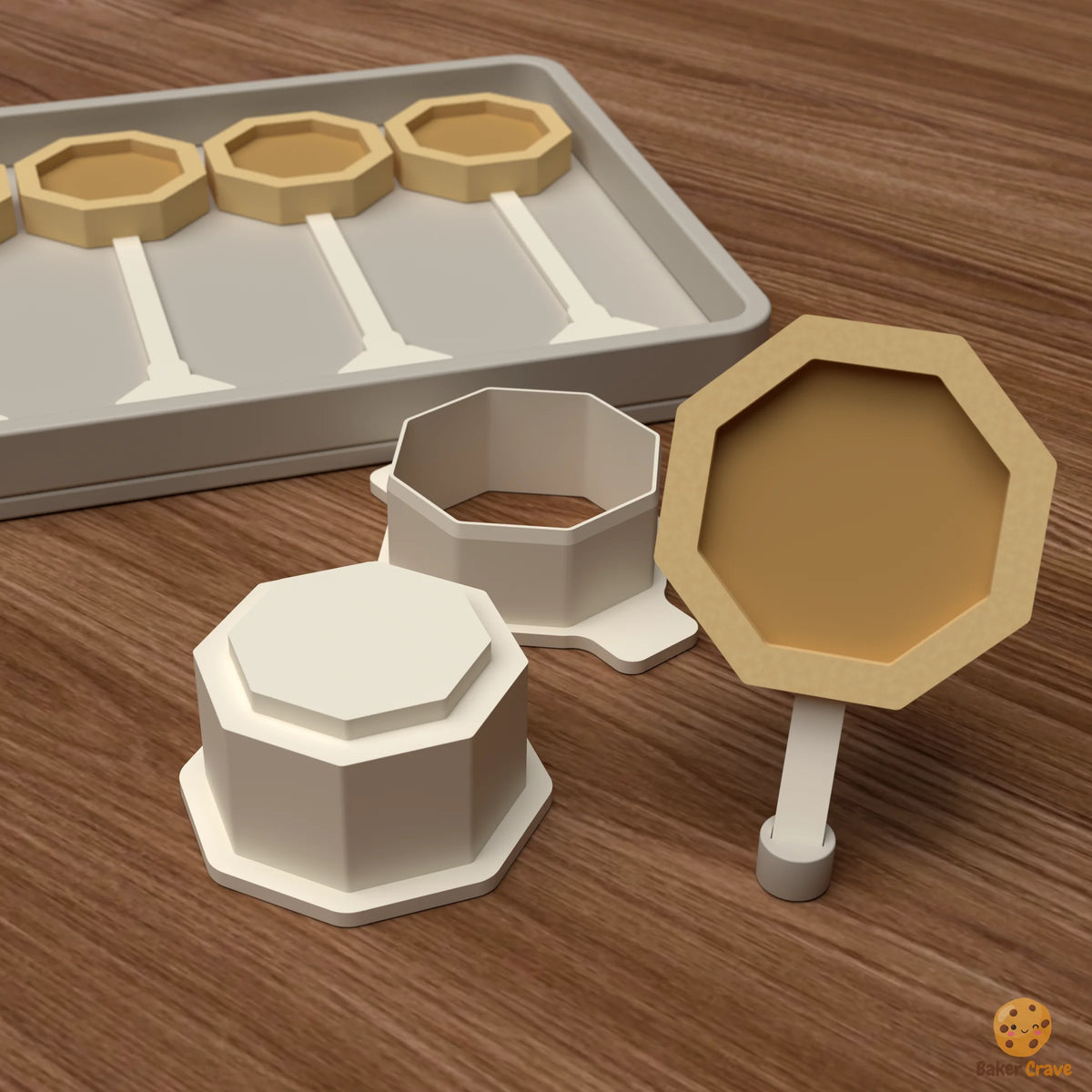 Filled Octagon Cake Pop Mold