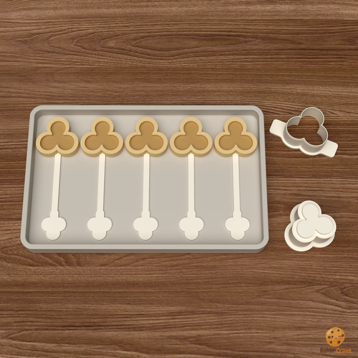 Filled Trefoil Cake Pop Mold